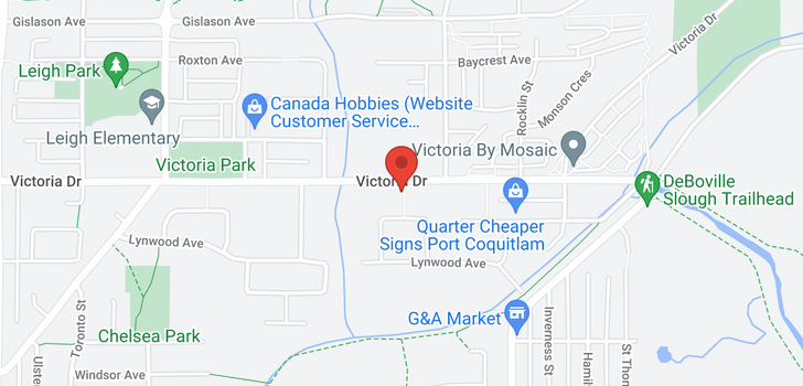 map of 1022 VICTORIA DRIVE